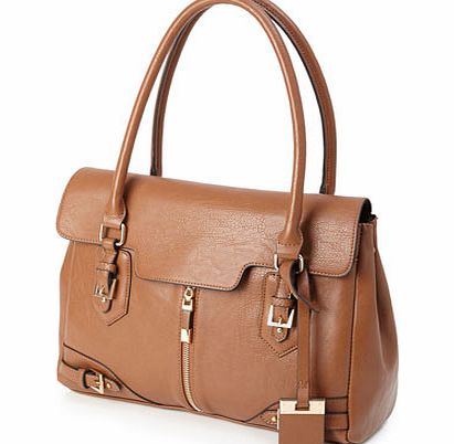 Bhs Womens Milan Flapover Bag, natural tan 3118602219