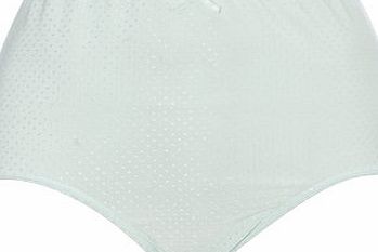 Bhs Womens Mint Jacquard Spot Full Brief, mint