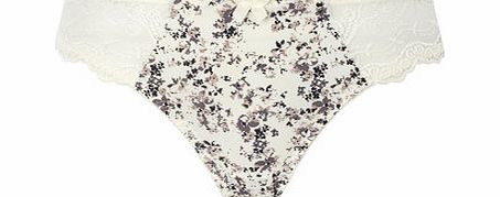 Bhs Womens Monochrome Printed Spot Stripe High Leg,