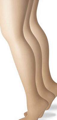 Bhs Womens Natural Tan 3 Pack of 10 Denier Matt