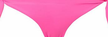 Womens Navy and Pink Reversible Bikini Bottom,