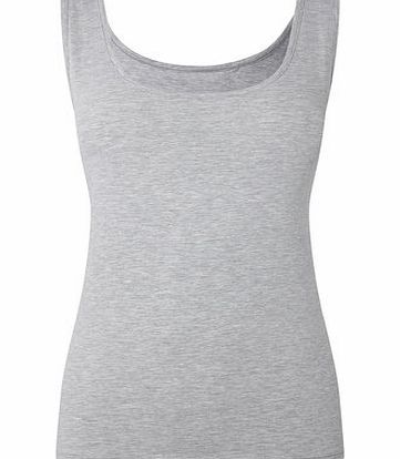 Bhs Womens Navy/ Grey Lace 2 Pack Vests, Navy/Grey