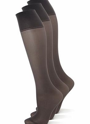 Bhs Womens Nearly Black 3 Pack Energising Support