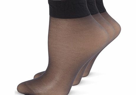 Womens Nearly black 3 Pairs Of Premium Soft
