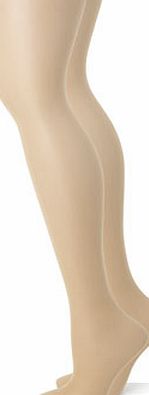 Bhs Womens Nude 2 Pairs of 10 Denier Control Matt