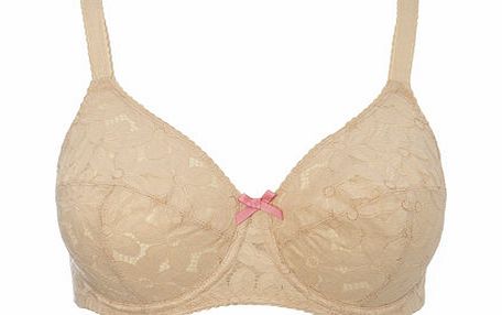 Bhs Womens Nude Blossom Lace Underwired Voluptuous