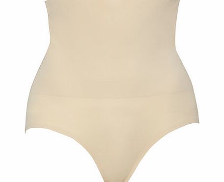 Bhs Womens Nude Bonded Belly Buster Shaping Brief,