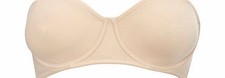 Bhs Womens Nude Cotton Mix Multiway Bra, nude