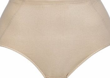 Bhs Womens Nude Cotton Shaping Brief, nude 4805203150