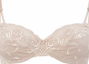 Bhs Womens Nude Embroidered Underwired Bra, kir