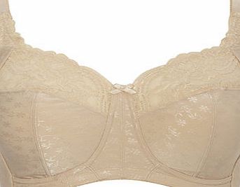 Bhs Womens Nude Non-Wired Jacquard and Lace Total