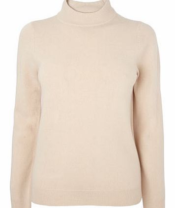 Bhs Womens Oatmeal Supersoft Turtle Neck Jumper,