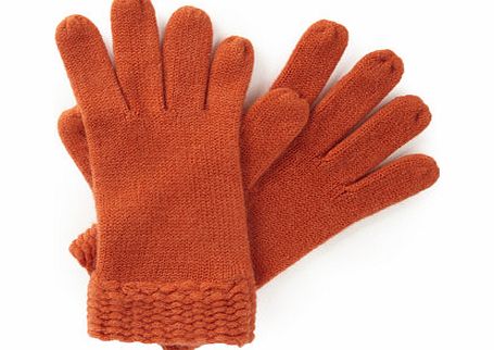 Womens Orange Supersoft Gloves, orange 6605504796
