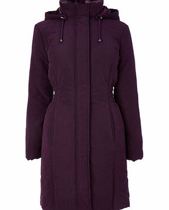 Bhs Womens Orchid Long Padded Coat, orchid purple
