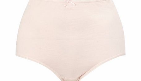 Bhs Womens Pale Pink Cotton Full Brief, pale pink