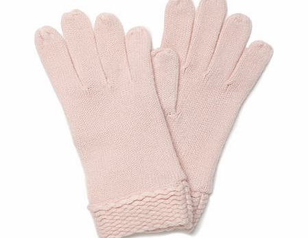 Womens Pale Pink Supersoft Gloves, pale pink