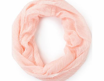 Bhs Womens Pale Pink Wavy Woven Snood, pale pink