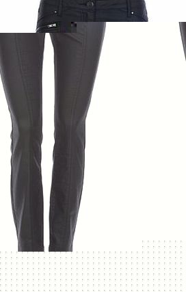 Bhs Womens Petite Black Coated Jean, black 12029578513