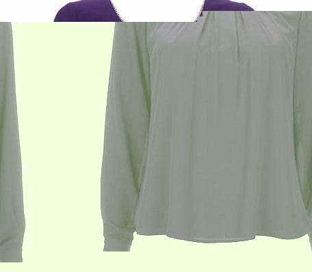 Bhs Womens Petite Purple Diamante Blouse, purple