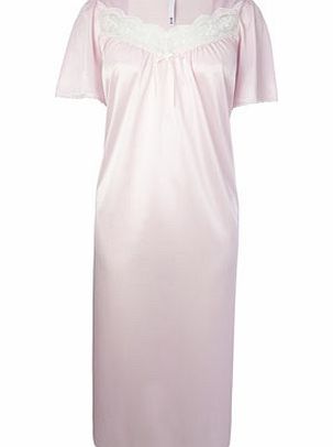 Bhs Womens Pink Lottie Cling Resist Nightdress, pink