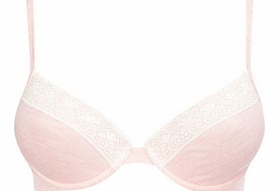Bhs Womens Pink Marl Softie T-Shirt Bra, pink marl