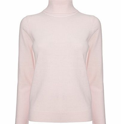 Bhs Womens Pink Supersoft Roll Neck Jumper, pink