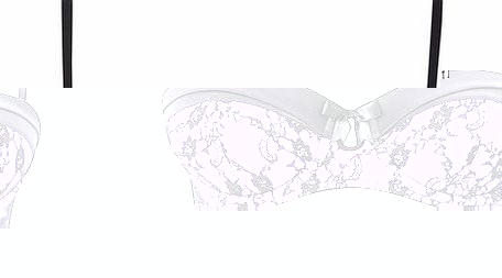 Bhs Womens Purple and Black Lace Balcony Bra,