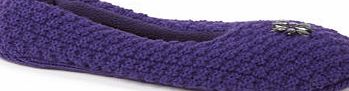 Bhs Womens Purple Waffle Knit Slipper Socks, purple