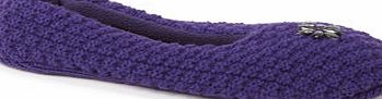 Bhs Womens Purple Waffle Knit Slipper Socks, purple