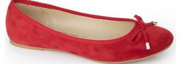 Womens Red Ballet Pump, red 2842920007