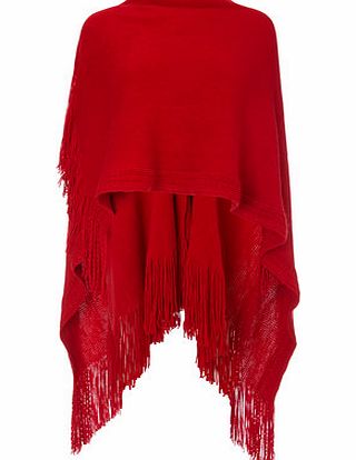 Bhs Womens Red Cable Supersoft Wrap, red 6609463874