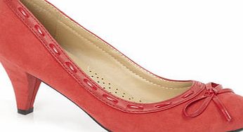Bhs Womens Red Classic Ribbon Court Shoes, red