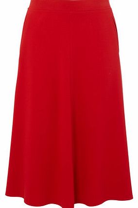 Womens Red Lady Midi Skirt, red 356103874