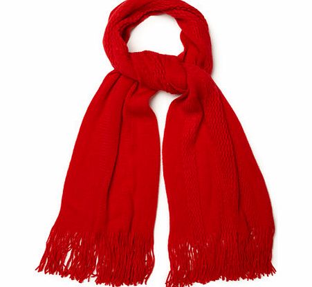 Womens Red Supersoft Scarf, red 6605493874