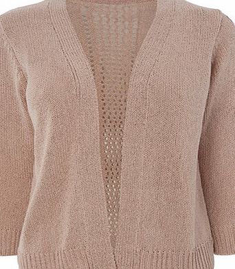 Bhs Womens Shell Pink Corded Cardigan, shell pink