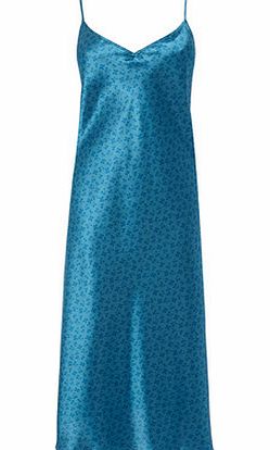 Womens Teal 2 Pack Clover Long Chemise, teal