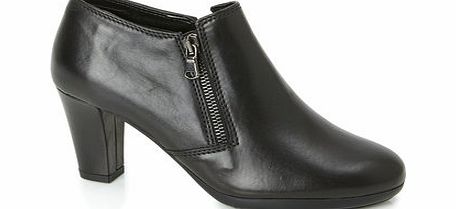 Womens TLC Black Leather Flexx Twin Zip Trouser