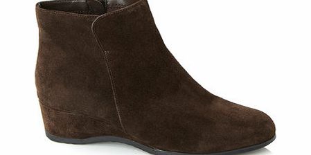 Bhs Womens TLC Brown Wide Fit Wedge Boot, brown