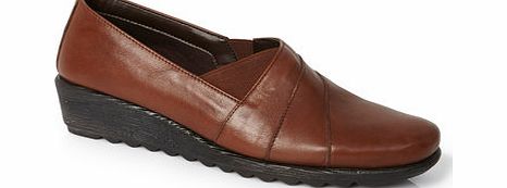 Womens TLC Chestnut Leather Asymetric Scratch