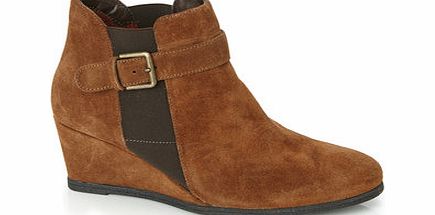 Bhs Womens TLC Tan Leather Flexx Wedge Ankle Boot,