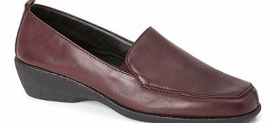 Bhs Womens TLC Wine Wide Fit Lightweight Loafers,