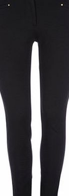 Bhs Womens Wallis Petite Nylon Ponte Tregging, black