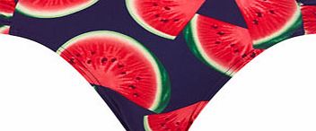 Bhs Womens Watermelon Print Bikini Bottoms, navy