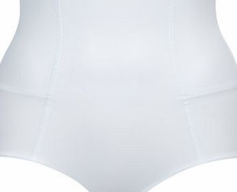 Bhs Womens White Belly Buster Shaping Brief, white