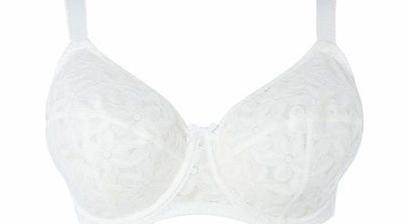 Bhs Womens White Blossom DD-G Bra, white 2304420306