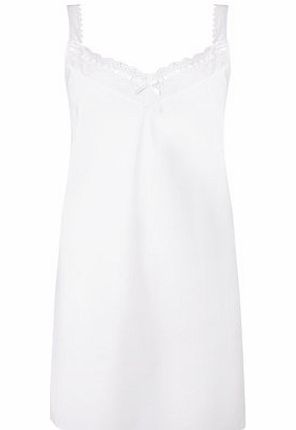 Bhs Womens White Cotton Full Slip, white 4804660306