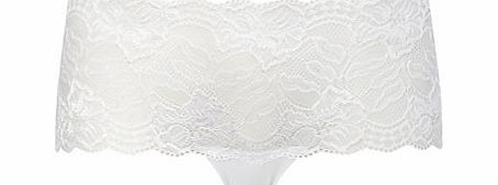 Bhs Womens White Lace Short, white 4803770306