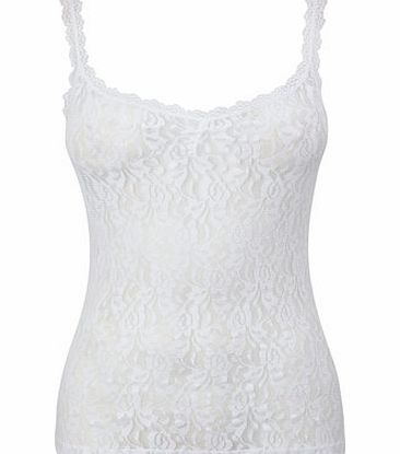 Bhs Womens White Lace Vest, white 4803720306