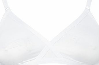 Bhs Womens White/ Nude 2 Pack Cross Over Non-Wired