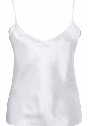 Bhs Womens White Satin Reversible Camisole, white